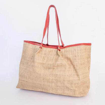 Megan Weave & Leather Bag