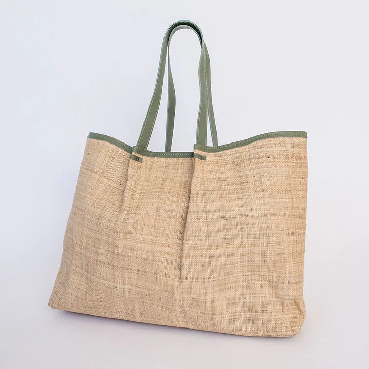 Megan Weave & Leather Bag