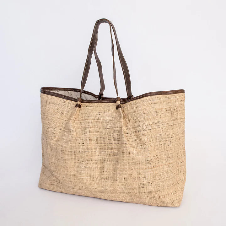 Megan Weave & Leather Bag