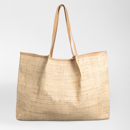 Megan Weave & Leather Bag