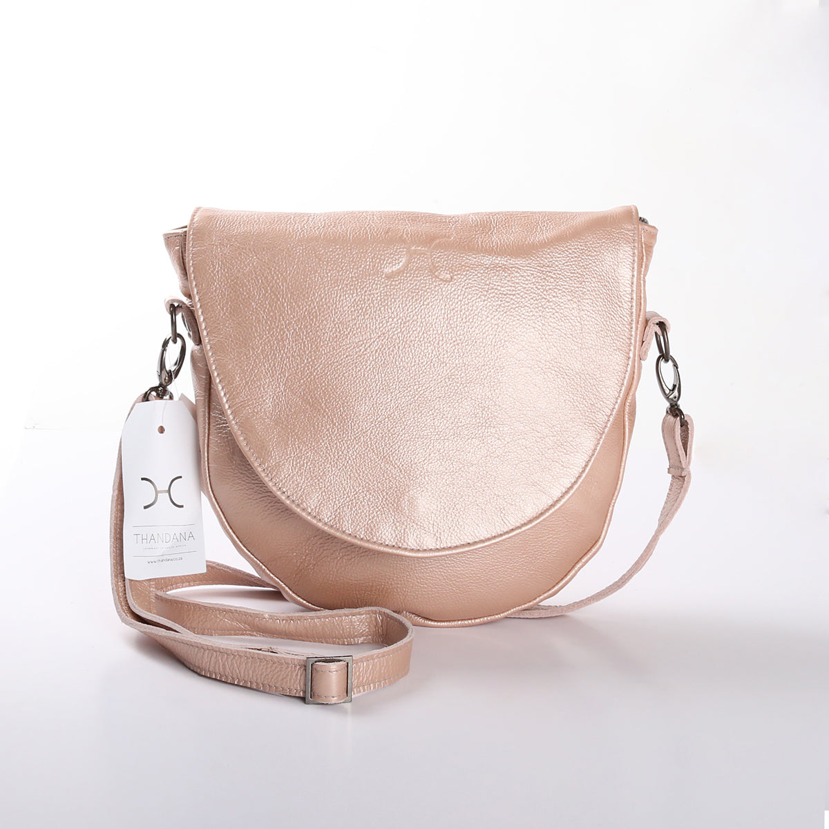 Saddle Handbag Metallic