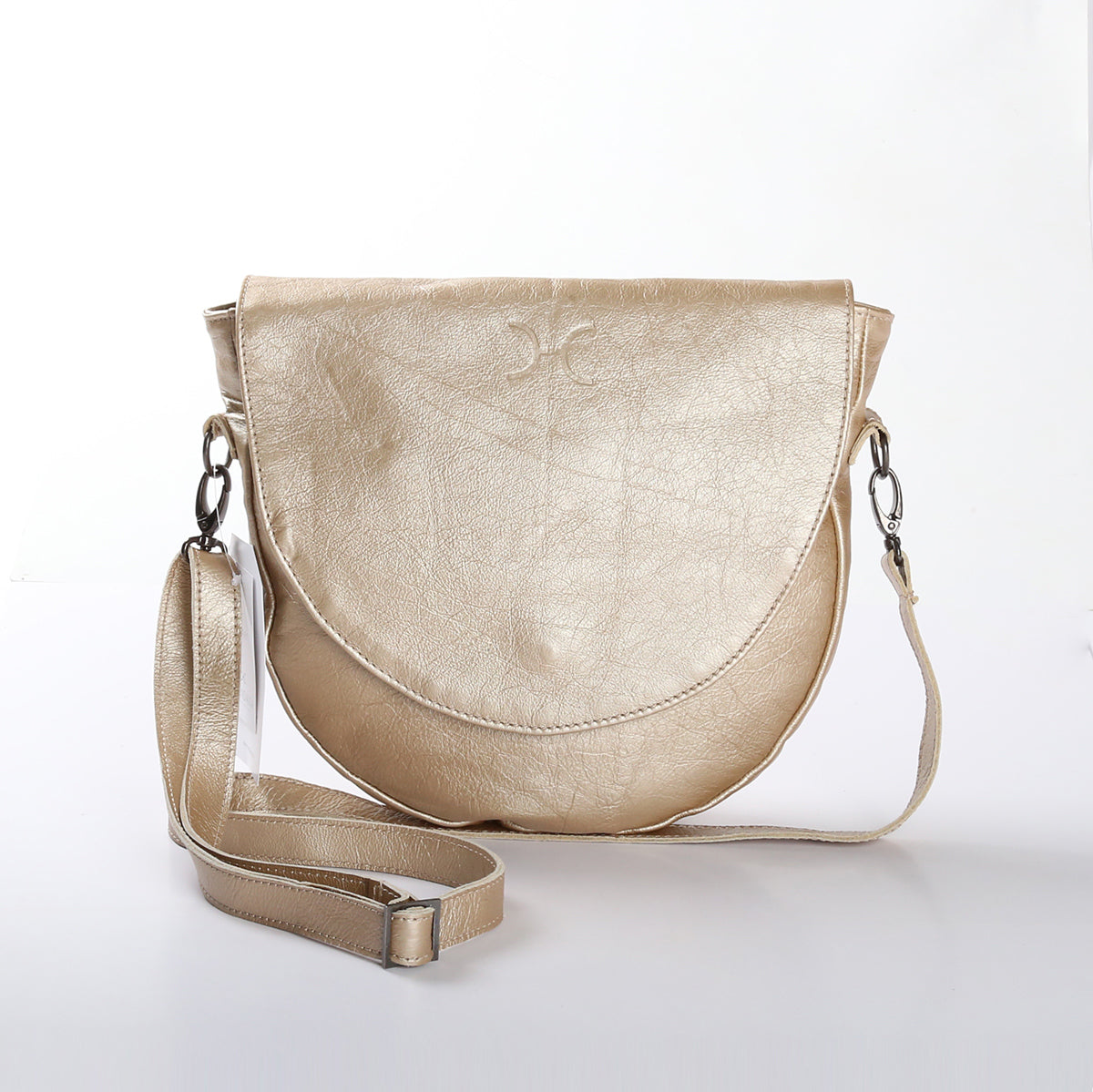 Saddle Handbag Metallic