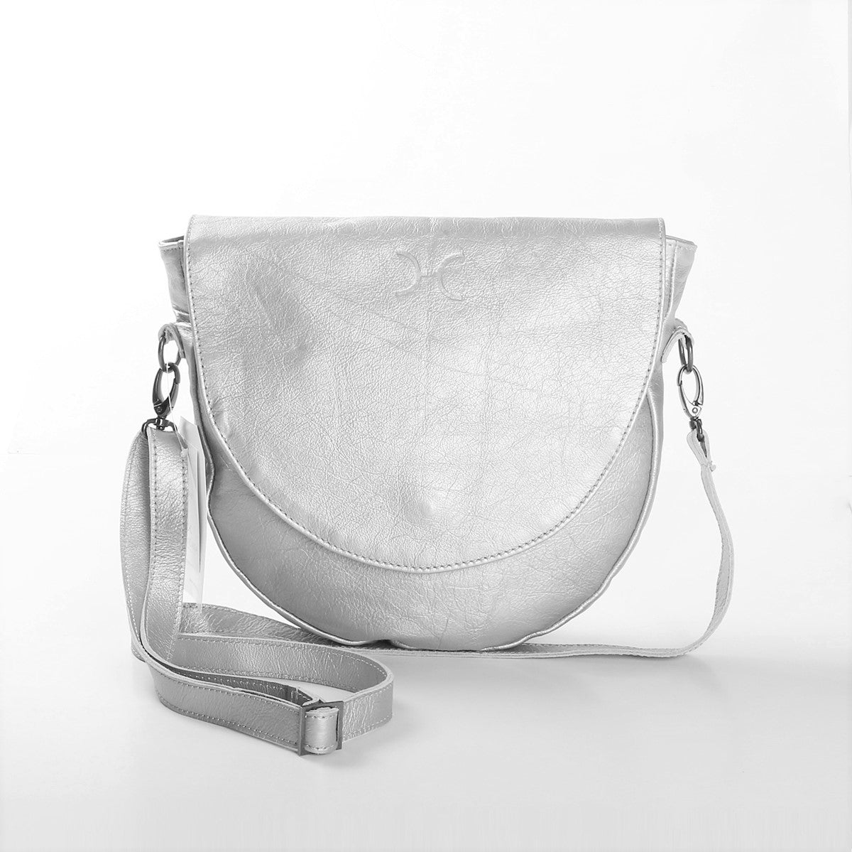 Saddle Handbag Metallic