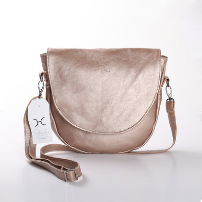 Saddle Handbag Metallic