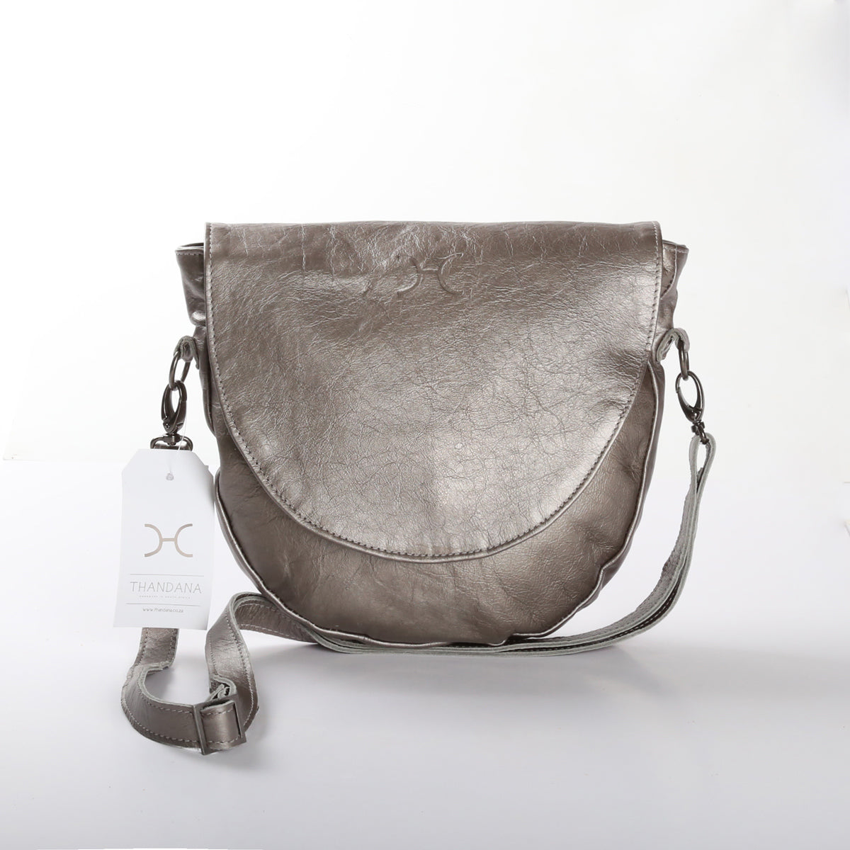 Saddle Handbag Metallic