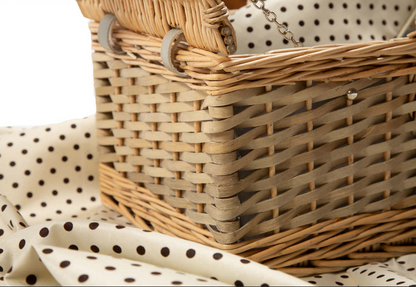 Polka 4 Person Picnic Basket