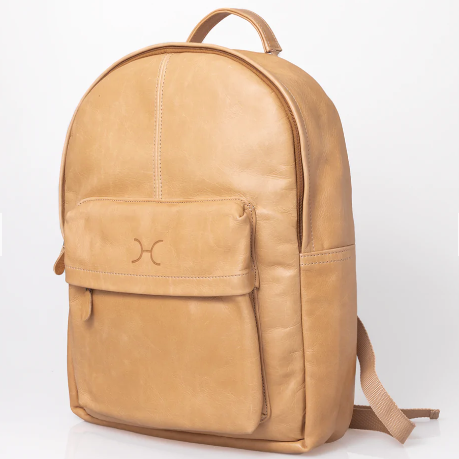 15" Leather Laptop Backpack