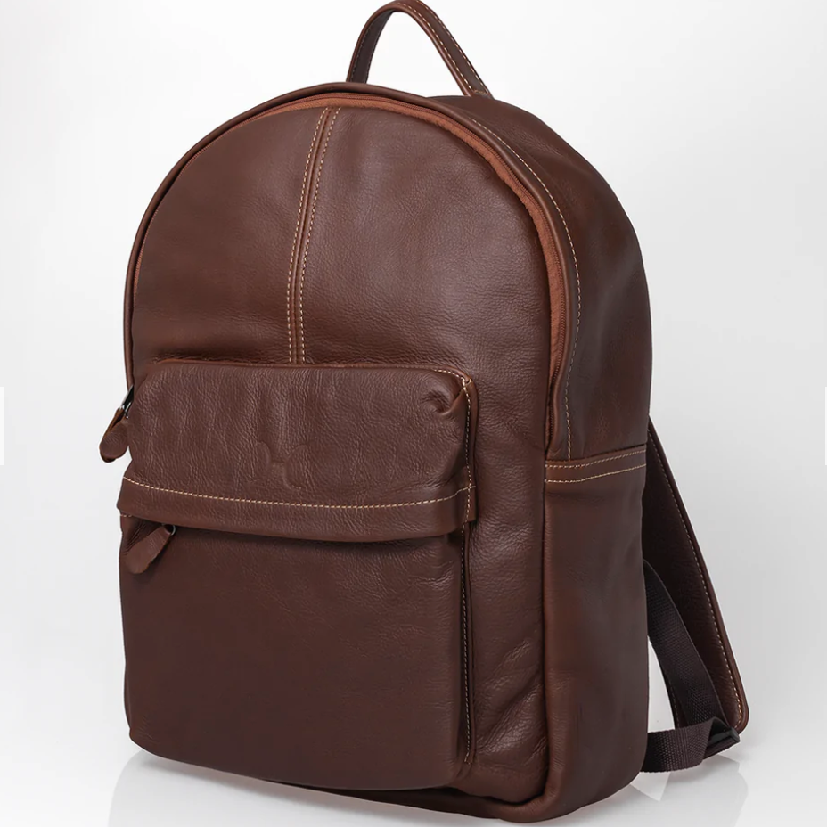 15" Leather Laptop Backpack