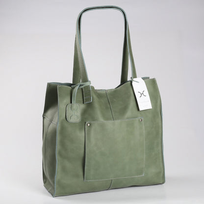 Tote Handbag with Zipper