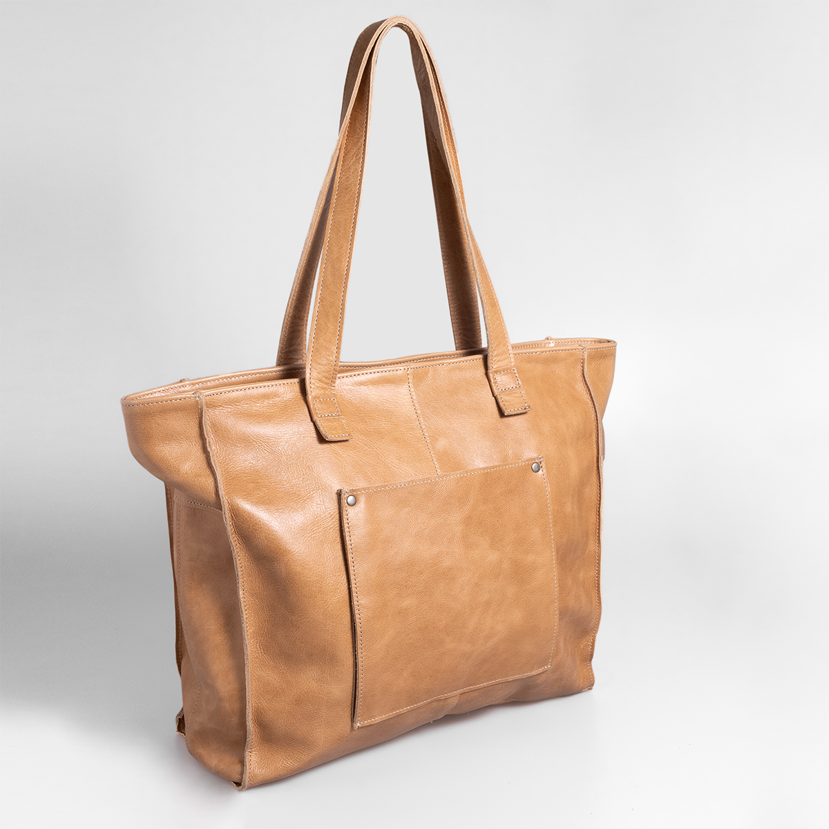 Tote Handbag with Zipper